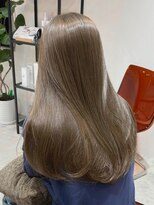 エル バイ アンキシム(elu by AHNKISM)&nbsp;ミディアムロングレイヤーカットブリーチなしダブルカラー心斎橋