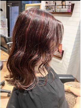 ビス ヘア アンド ビューティー 西新井店(Vis Hair&Beauty) ハイライト韓国風波巻き
