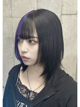 インク 渋谷(INK.) イメチェンヘアスタイルアンブレラカラーピンクベージュ