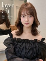 ヘアーサロン リアン 鴻巣店(hair salon Rien) 大人かわいいくびれミディ×顔まわりレイヤー/鴻巣