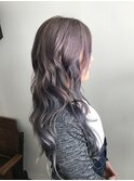 アッシュベージュ☆インナーコバルトアッシュ