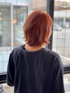 リドルヘアー 石井町店(Riddle HAIR) アプリコットオレンジ