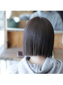 切りっぱなしボブ