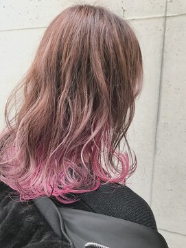 リット 立川(rit.) インナーカラー☆柔らかピンク♪［立川/立川南］