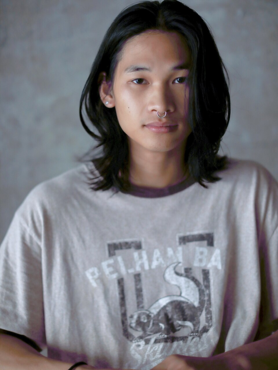 外はねミディアム×ニュアンスパーマ