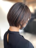 アットラップレーヴ(attrape-reve) 20代30代ブラウン系艶感ストレート透明感ショートボブ