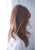 フェミニティ ショコラピンク 大人かわいい ロングレイヤー