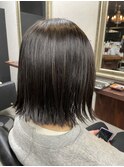 髪質改善酸性ストレートで艶髪ボブ