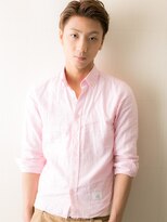 メンズヘア ビーセカンド 草加店(MENS HAIR B-2)&nbsp;オールバックでセミウエット束感ショート！M