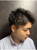 自然なパーマ感