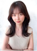るなstyle くびれヘア 鎖骨下くびれ シースルー前髪
