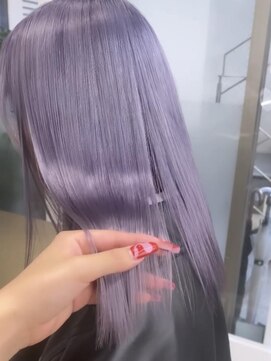 レコ 渋谷(LECO) ラベンダーグレージュの艶髪ハイトーン