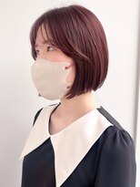 ラフ フロム ガーデン(Laf from GARDEN)&nbsp;韓国風ミニボブ/大人ガーリー/ピンクブラウン