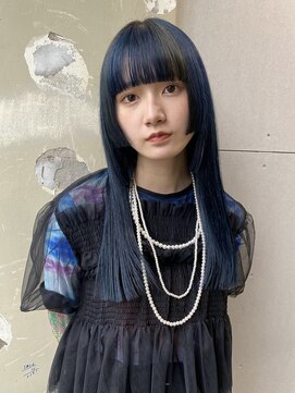 ロジ(loji) 2段姫カット×Blue point black