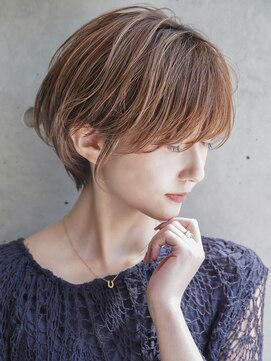 カライング(ing) 大人ショートボブ丸みショートカットマッシュショート前髪あり