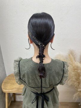 エフバイラブランシュ 大宮東口店(ef by La Blanche) 箔付きタイトヘアアレンジ/大宮/髪質改善/韓国／オージュア