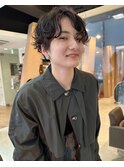 外ハネマッシュパーマ