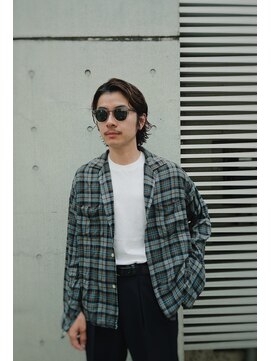 ピープル コモンズ(people commons) メンズニュアンスパーマ　ボブ