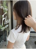 インナーカラーベージュ×ブラウン