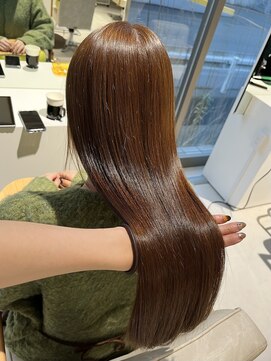 チル 福井駅前店(Chill) 福井駅前艶髪美髪オレンジ髪質改善縮毛矯正ロング学生