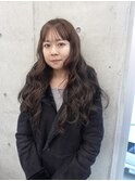 ナチュラルブラウン◯ワイドバング◯レイヤーカット