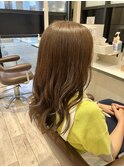 柔らかラテベージュ×ゆるミックス巻き