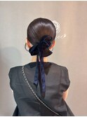 【シニヨン】自由が丘/自由が丘駅/ヘアセット/早朝