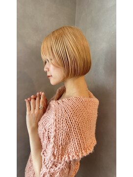 大人可愛い20代30代40代丸み小顔ボブ