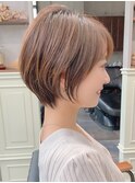 30代40代50代◎大人ナチュラルレイヤーショートボブ「The C」