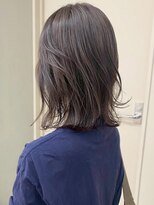 パークレーン アイス イヴェン(park lane ICI yeven)&nbsp;ブリーチなしダークグレージュ切りっぱなしミディ透明感