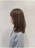 白髪をぼかす透明感カラー