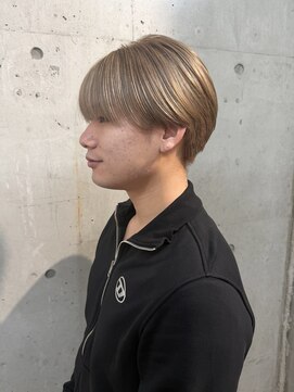 ラニヘアサロン(lani hair salon) ミルクティーベージュ/メンズカラー/マッシュ/透け感カラー/