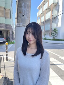 フィット ヒュー 千葉(fit hue) ミルクティーブロンド/ダークブルー/デジタルパーマ/千葉駅