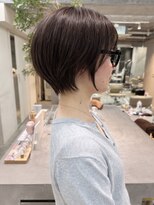 ミィ 浦和(mee)&nbsp;透明感カラー ボブ 前髪 ショート カラー ブリーチ&カラー