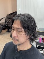 アイヴィー 池袋(IVY)&nbsp;適当でワイルドな大人男子ミディアムパーマ[池袋/メンズ]