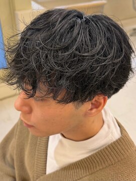 ニコ トウキョウ ヨコハマ(nico) シャドウパーマメンズメッシュメンズパーマ波巻きパーマ韓国ヘア
