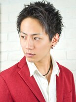 パティオンツー(PATIONN2)&nbsp;スパイキー束感無造作さわやか黒髪前髪上げベリーショート