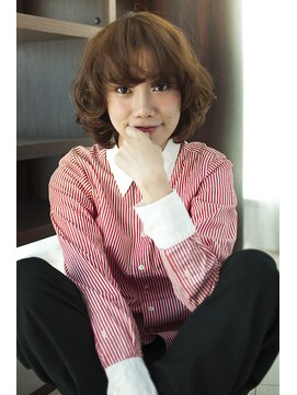 ディフィーノ 青山(DIFINO) ラフでかわいいカールのフレンチマッシュボブ♪