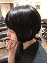 パティオンツー(PATIONN2)&nbsp;☆ダークブラウンアッシュマッシュショートボブヘアスタイル☆