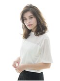 ☆LOCO☆センターパートでルーズな無造作ミディ