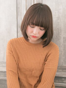 リリアン 表参道(relian) ワンカール縮毛矯正ボブスタイル