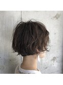 ウェーブパーマ　on  ミニボブ