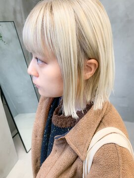 テトヘアー(teto hair) プラチナブロンド、ホワイトブロンド、ブリーチオンカラー