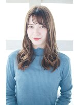 アジュテ(ajouter)&nbsp;シースルーバングのロングスタイル