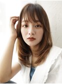【eL 横浜】顔まわりレイヤー 小顔カット セミディ (大島)