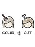 【color&cut】光色グレイカラー＆カット&ショートスパ　￥12200