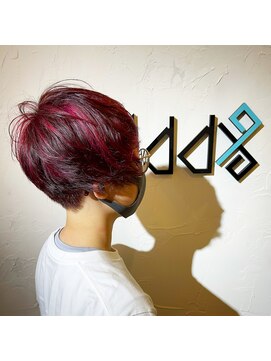 アドナインス(Add9) ピンクメッシュ ラベンダーメッシュ 3Dカラー 黒髪メッシュ