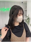 暗髪ブルーブラック