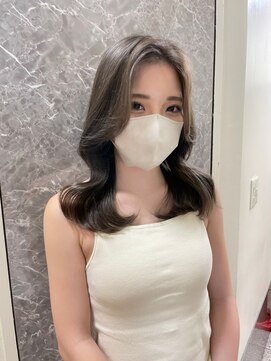 エースハバナ 渋谷(1 HAVANA) ヌーディーカラー/サラツヤロング/ふんわりミディアム/小顔ヘア