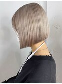 ホワイトベージュボブ_チェリーブラウンフェミニン_ba363952